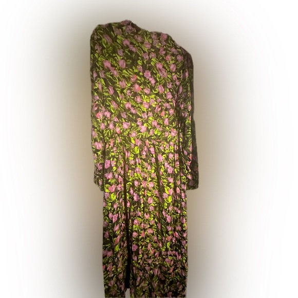 Y.A.S. Floral Maxi Shirt Dress - size L - Picture 5 of 7
